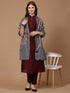 Women's Aari Embroidery Wool Shawl